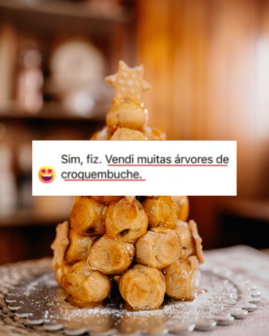 Depoimento de aluna 3 sobre o curso Sobremesas de Natal