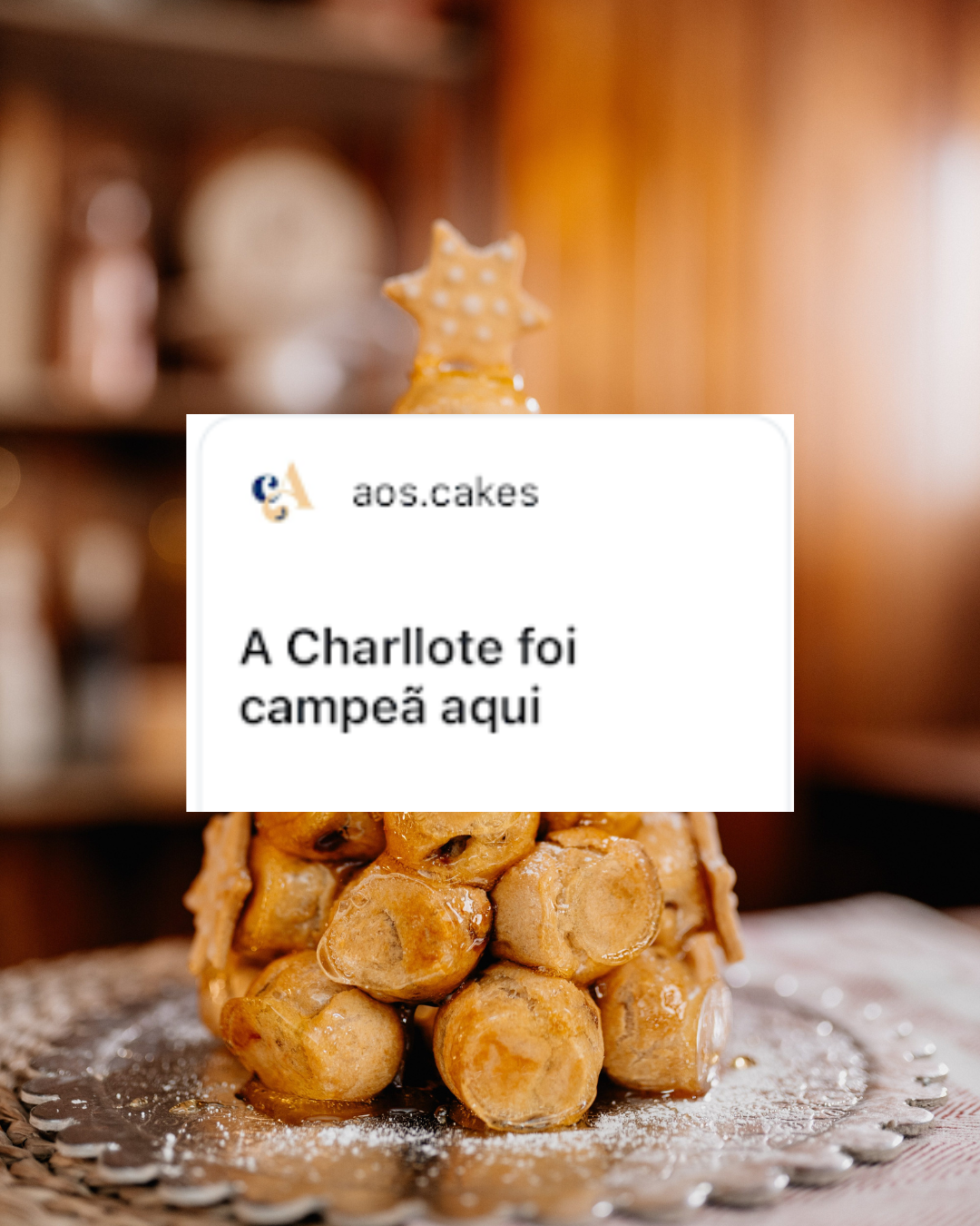 Depoimento de aluna 1 sobre o curso Sobremesas de Natal