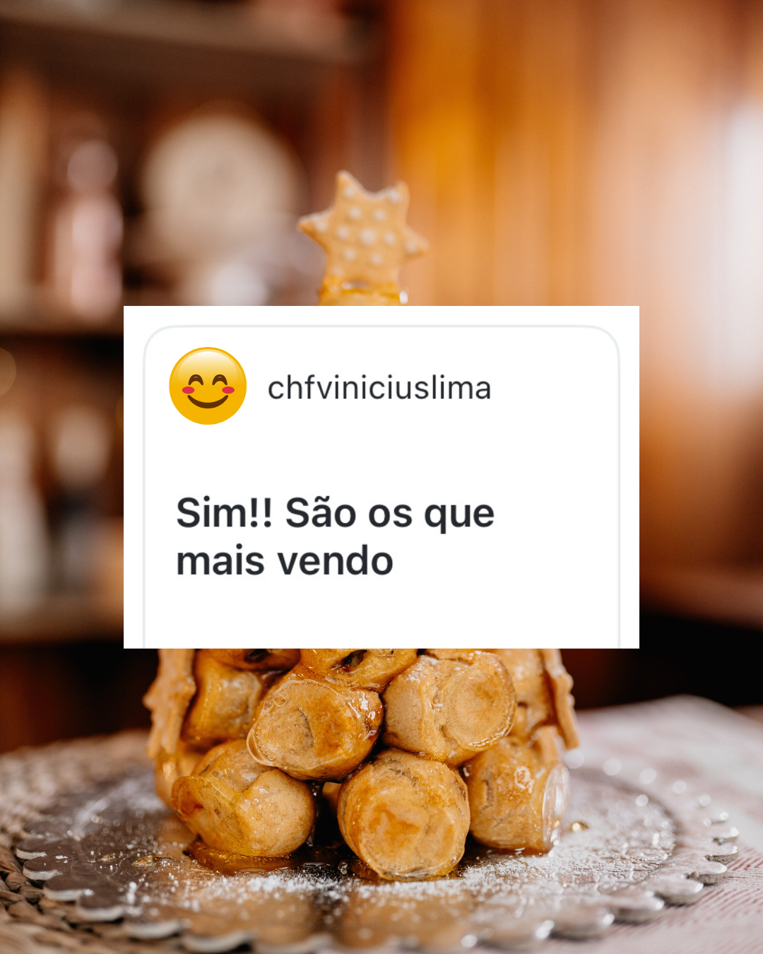 Depoimento de aluna 4 sobre o curso Sobremesas de Natal